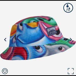 Vilebrequin x Kenny Scharf Faces In Places Bucket Hat NWT